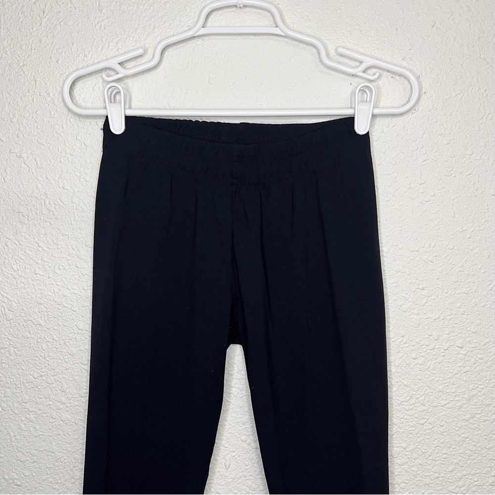Gymshark Stretchy Waistband Logo Leggings Black White Gym Workout Yoga Small - Picture 4 of 8